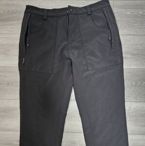 Men's Mountain Warehouse Fleece Lined Waterproof Black Pants Size 38x31